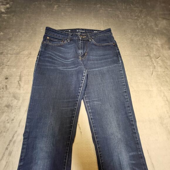 Levis Jeans Womens 27 Blue Demi Curve Mid Rise Bootcut Medium Wash Stretch - Picture 2 of 12